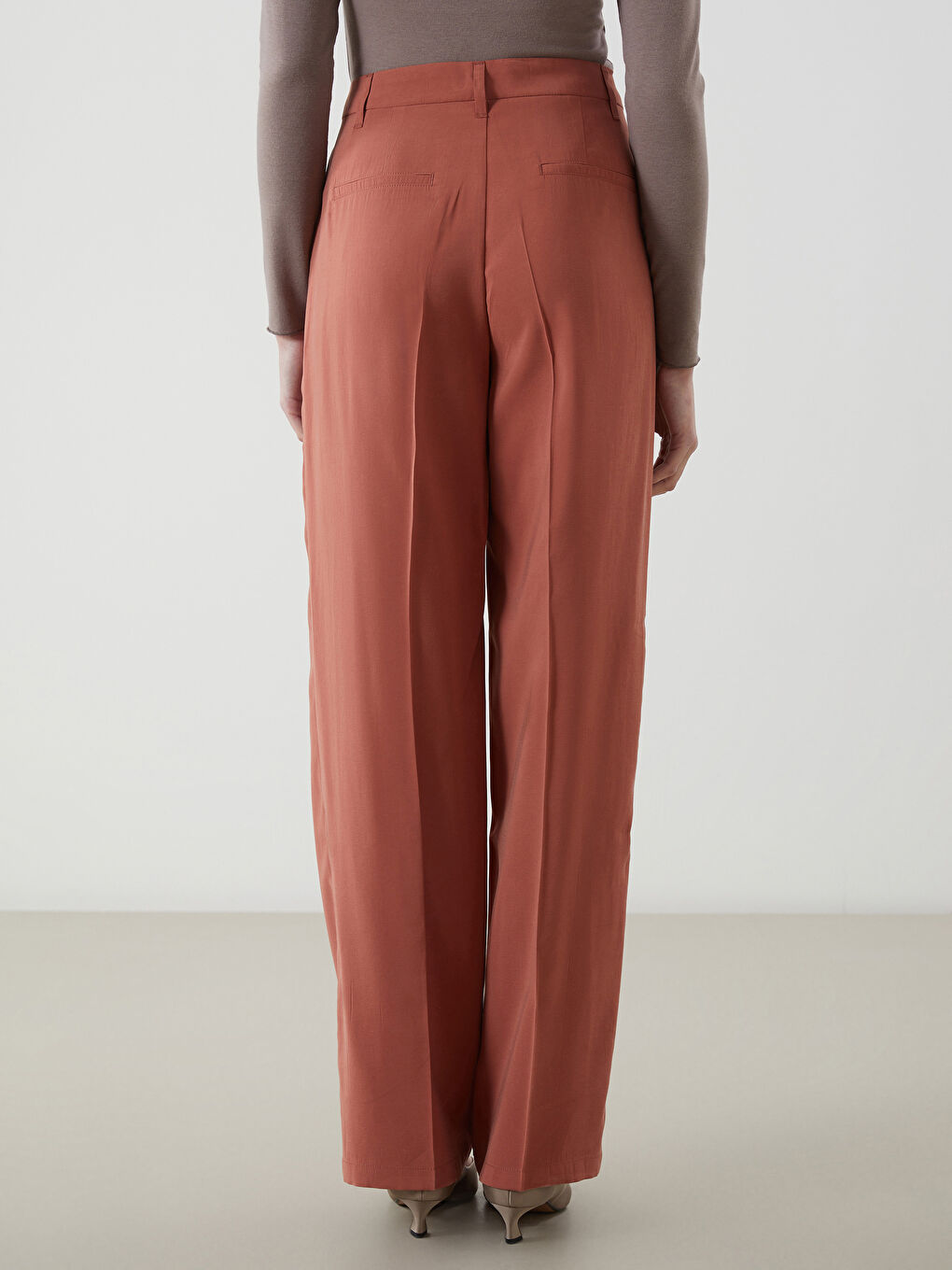 Regular Fit Women's Pleated Trousers -S5JE96Z8-H4W