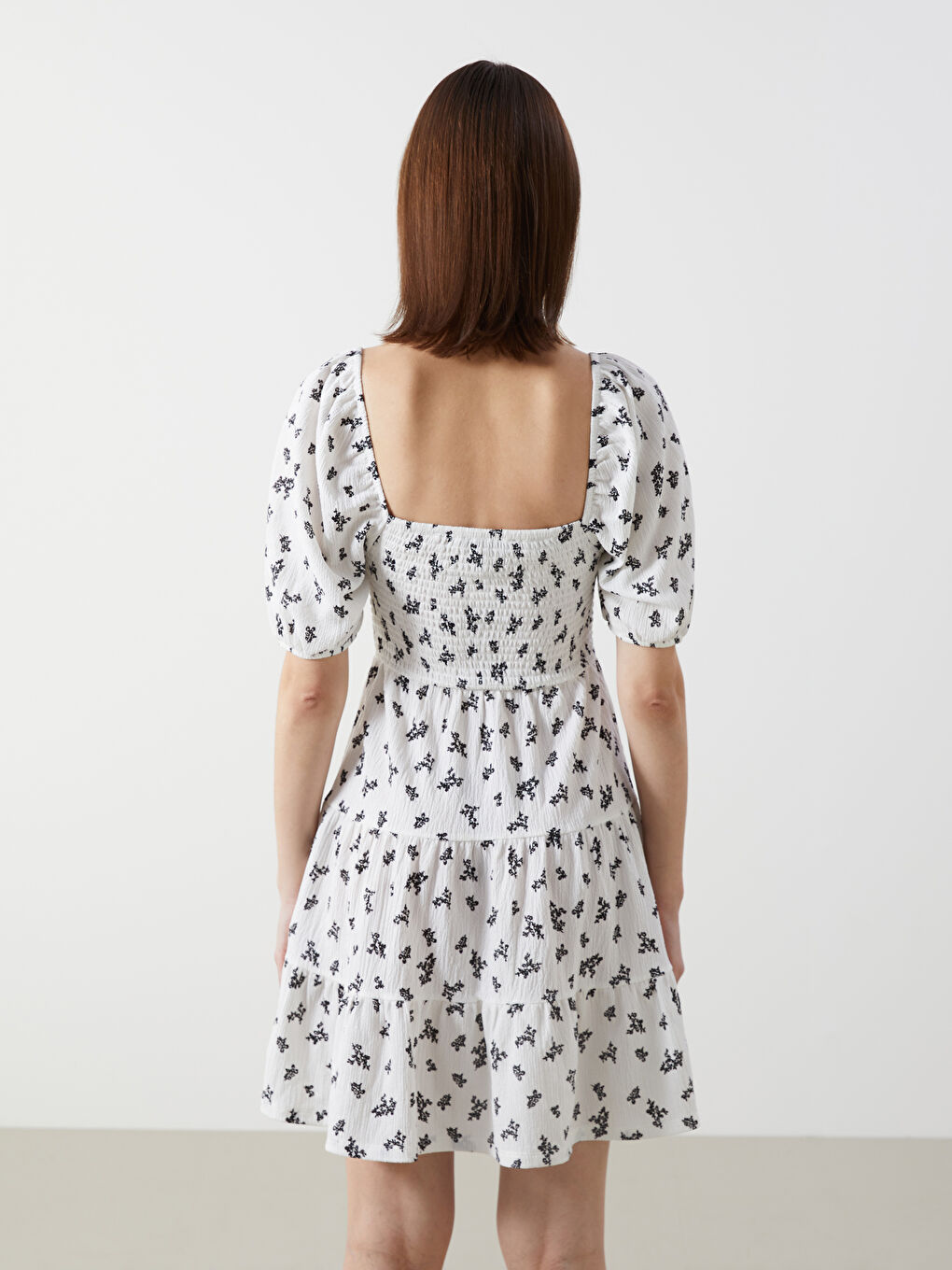 XSIDE Floral Ruched Women's Mini Dress -S5JE99Z8-LRA