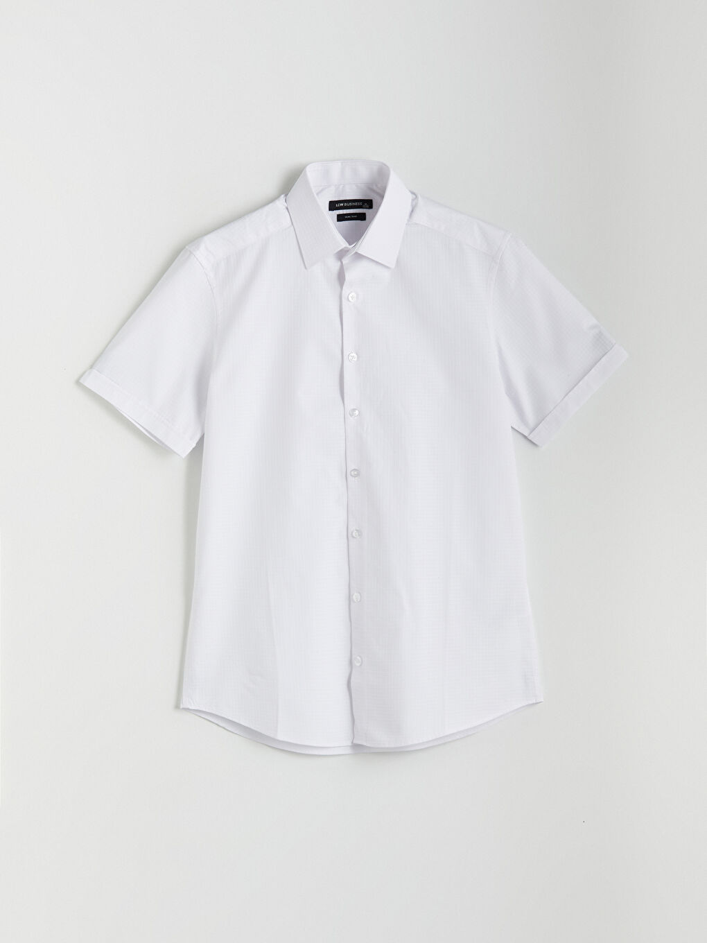 LCWAIKIKI Formal Slim Fit Short Sleeve Plaid Men's Shirt -S5JF03Z8-LPT