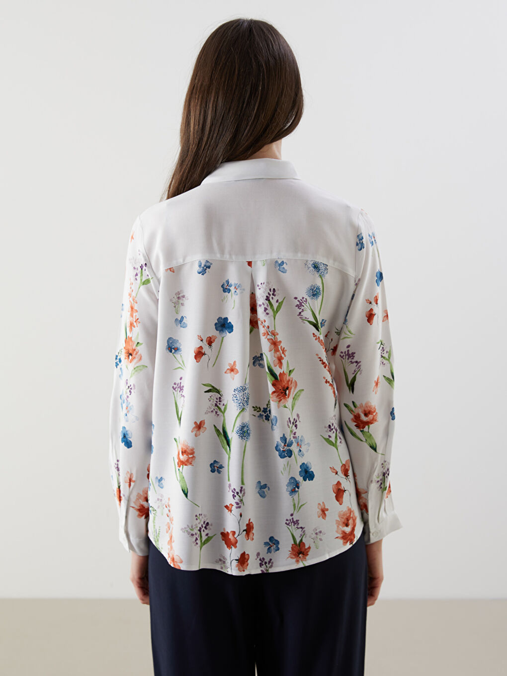 Regular Fit Floral Women's Shirt-3