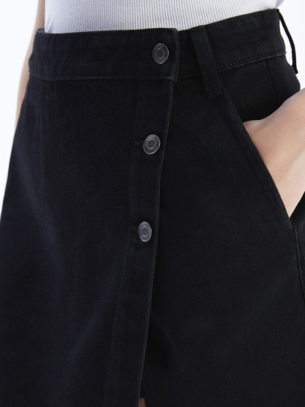 XSIDE Dar Fit Mini Jean Şort Etek -S5JF34Z8-DJF