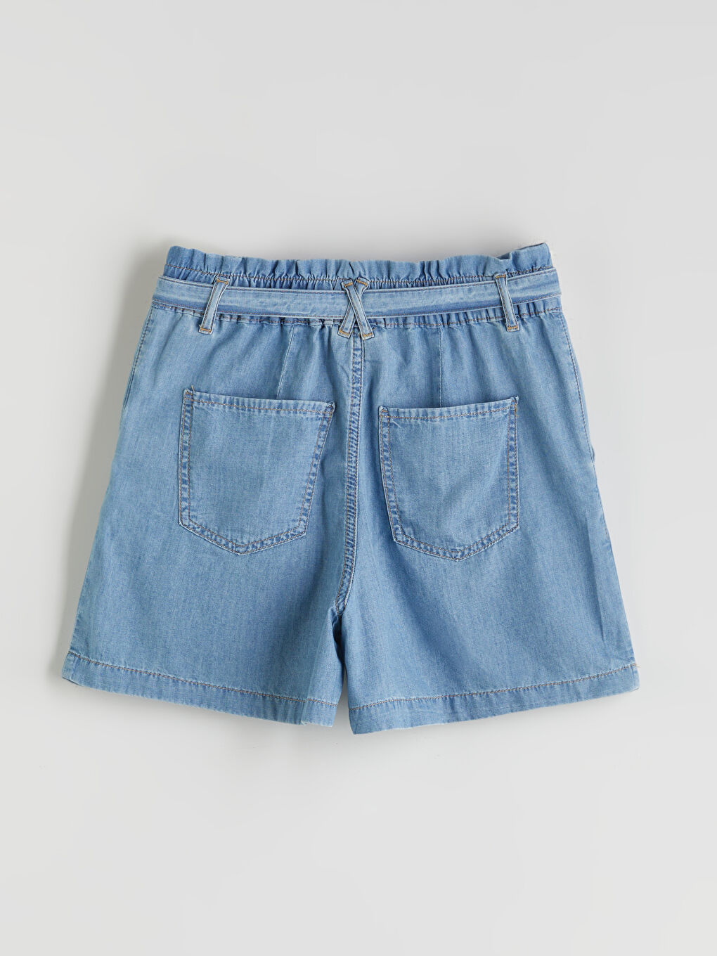Belted Women's Denim Shorts -S5JF50Z8-311