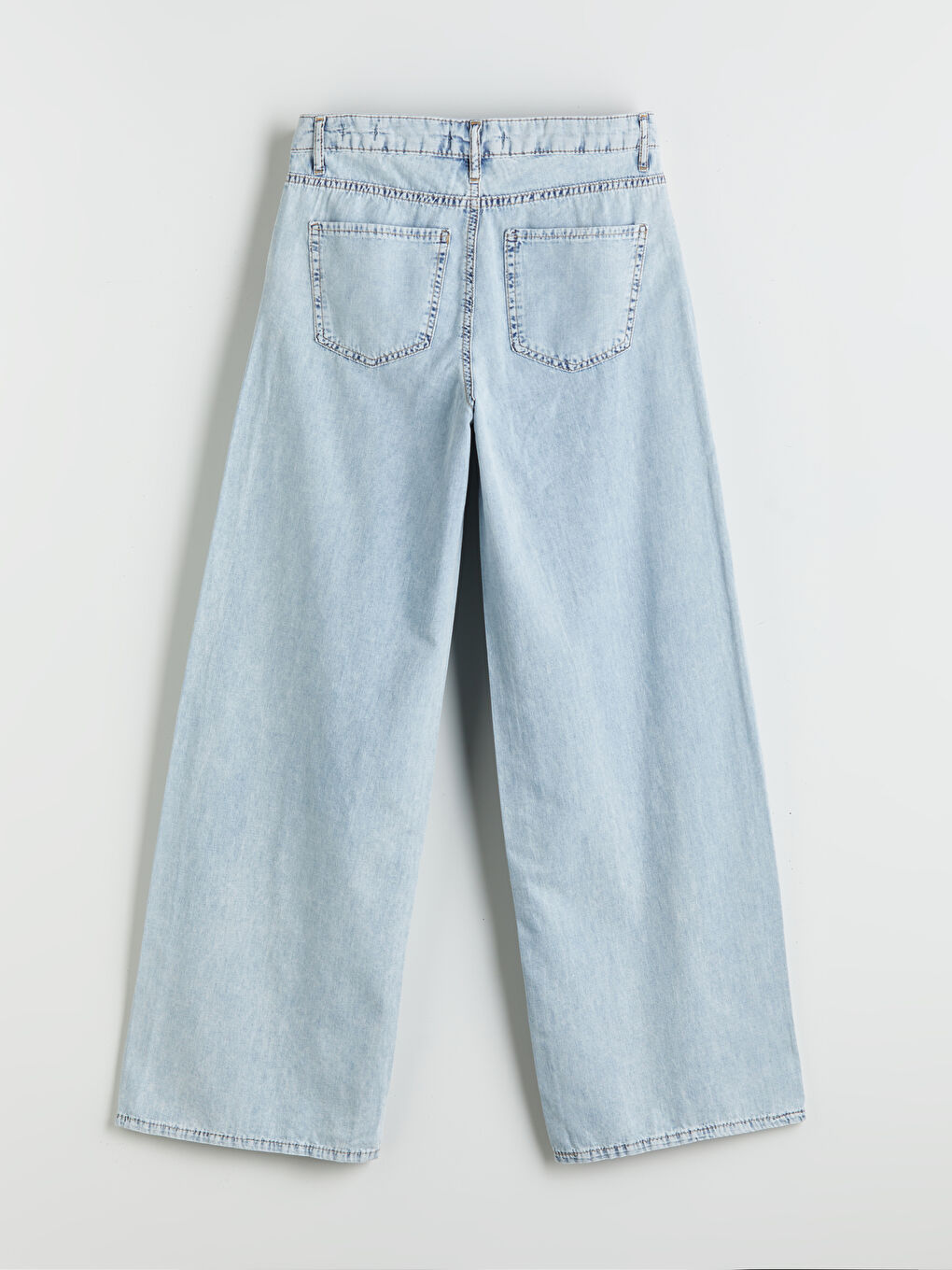 İndigo Wideleg Kadın Jean Pantolon-5