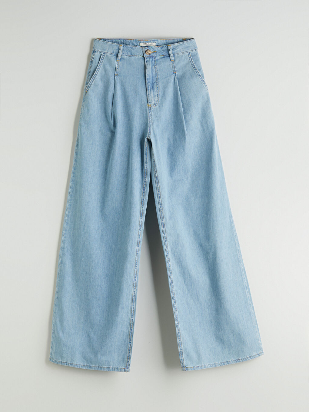 İndigo Wideleg Kadın Jean Pantolon-4