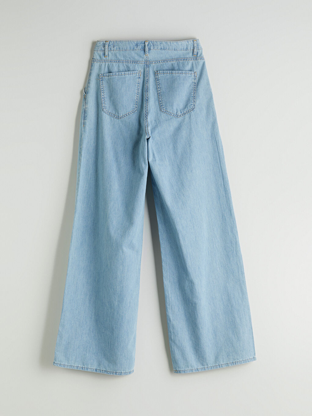 İndigo Wideleg Kadın Jean Pantolon-5