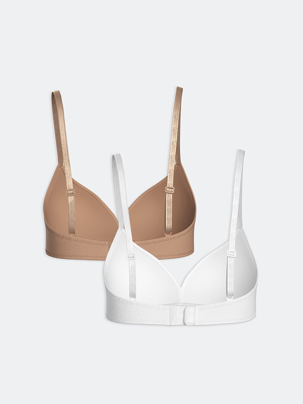 Non-Wired Non-Padded Plain Bra 2 Pack -W50616Z8-GPH