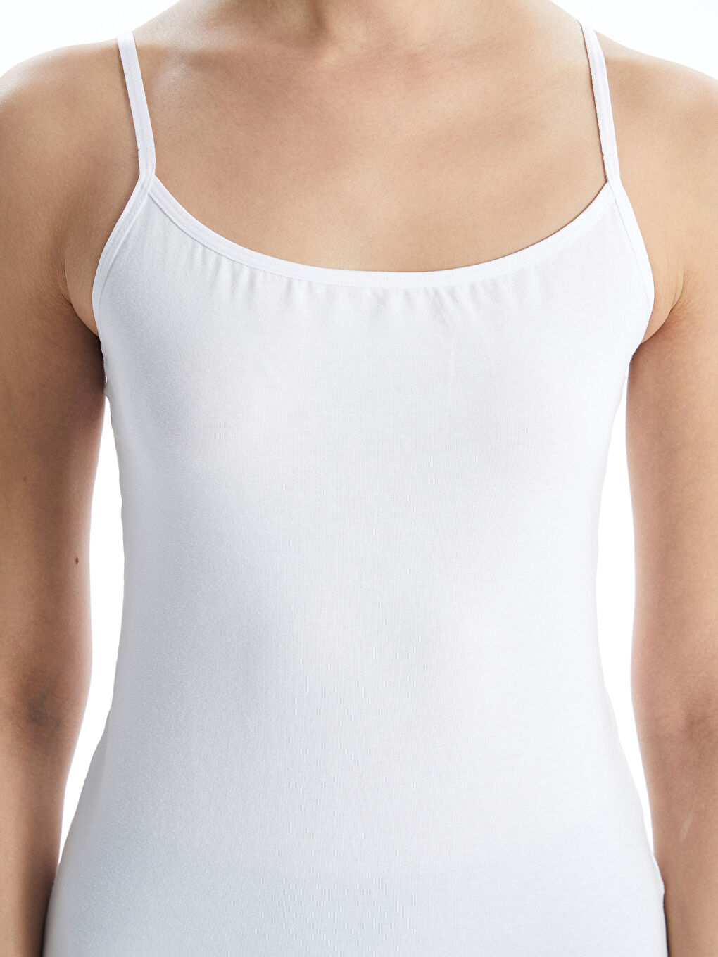 LCW DREAM U Neck Strappy Women's Vest -W50684Z8-FFB