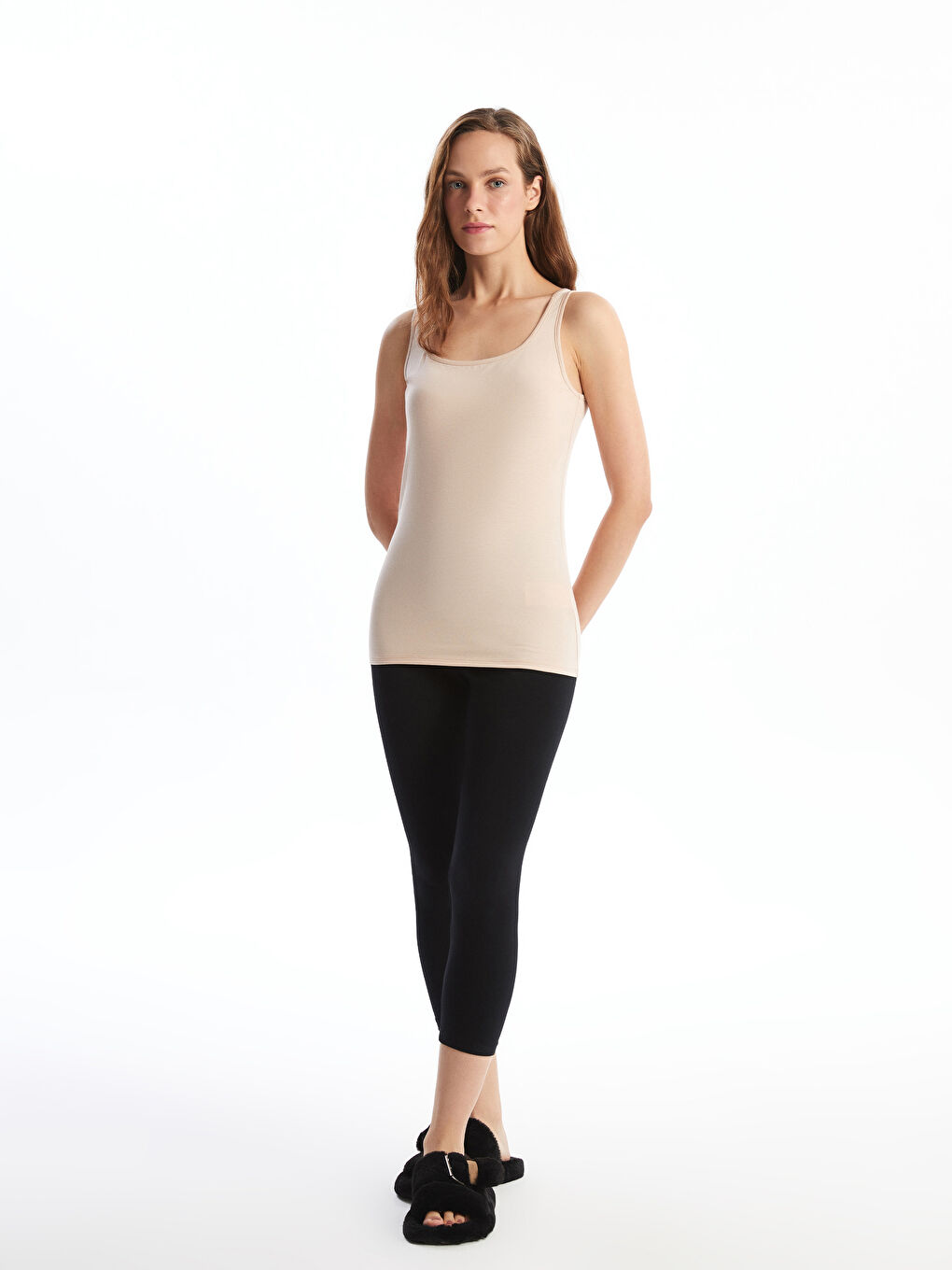 U Neck Women's Tank Top -W50686Z8-D0P