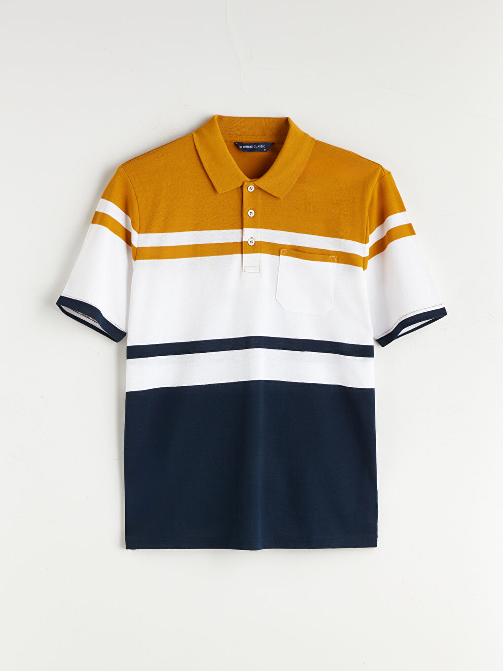 LCWAIKIKI Classic Polo Neck Striped Pique Men's T-Shirt -S5JF72Z8-LKA