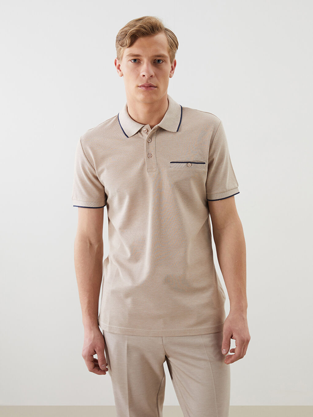 Polo Neck Pique Men's T-Shirt