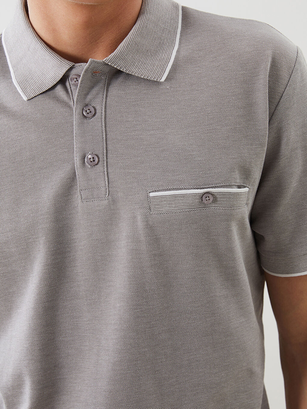 T-shirt pour Hommes en Piqué à Col Polo-2