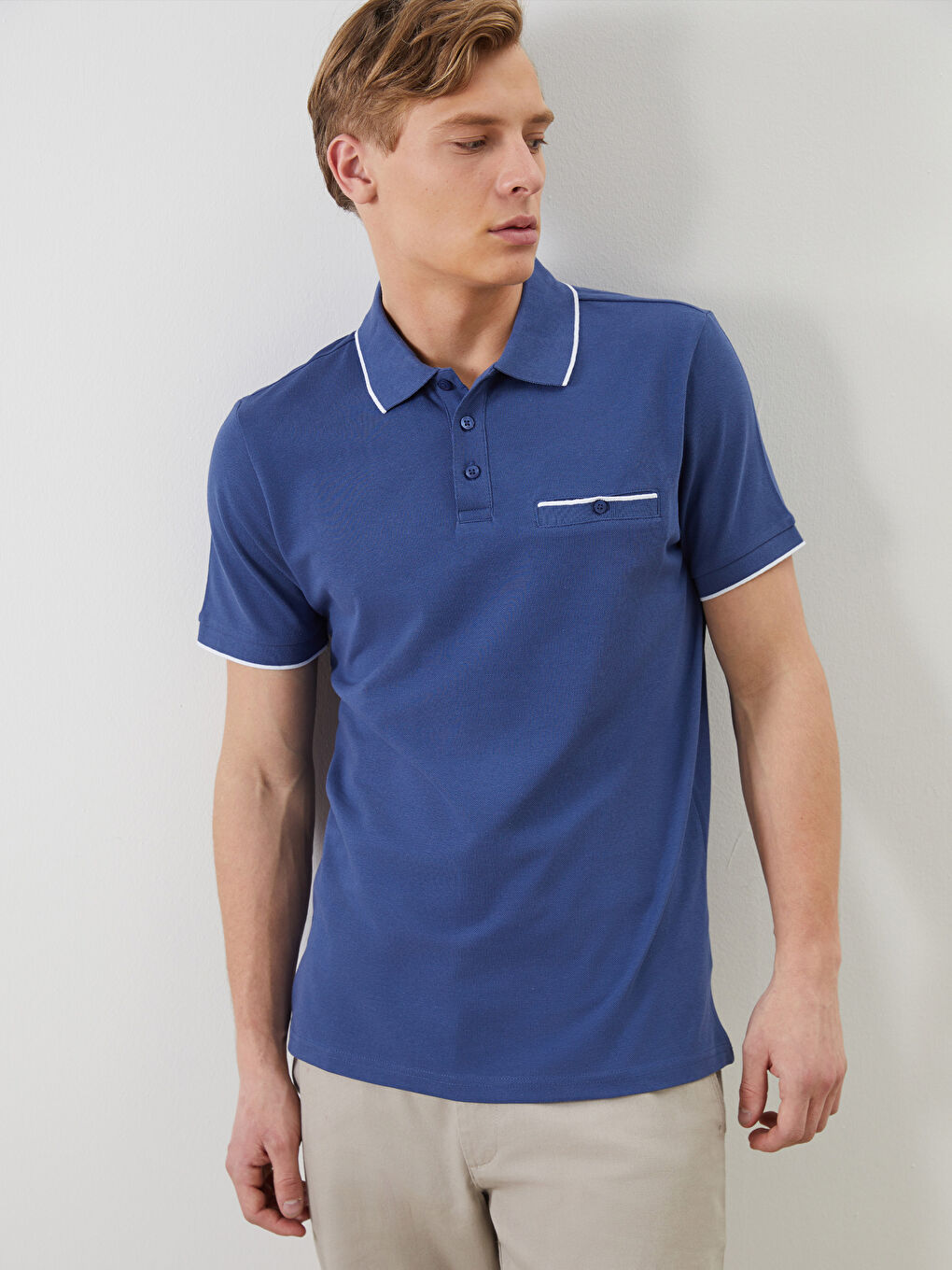 LCWAIKIKI Classic Polo Neck Pique Men's T-Shirt -S5JF73Z8-MKQ