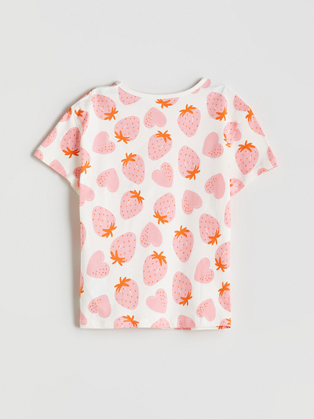 Crew Neck Printed Girls' T-Shirt -S5JF81Z1-LRA