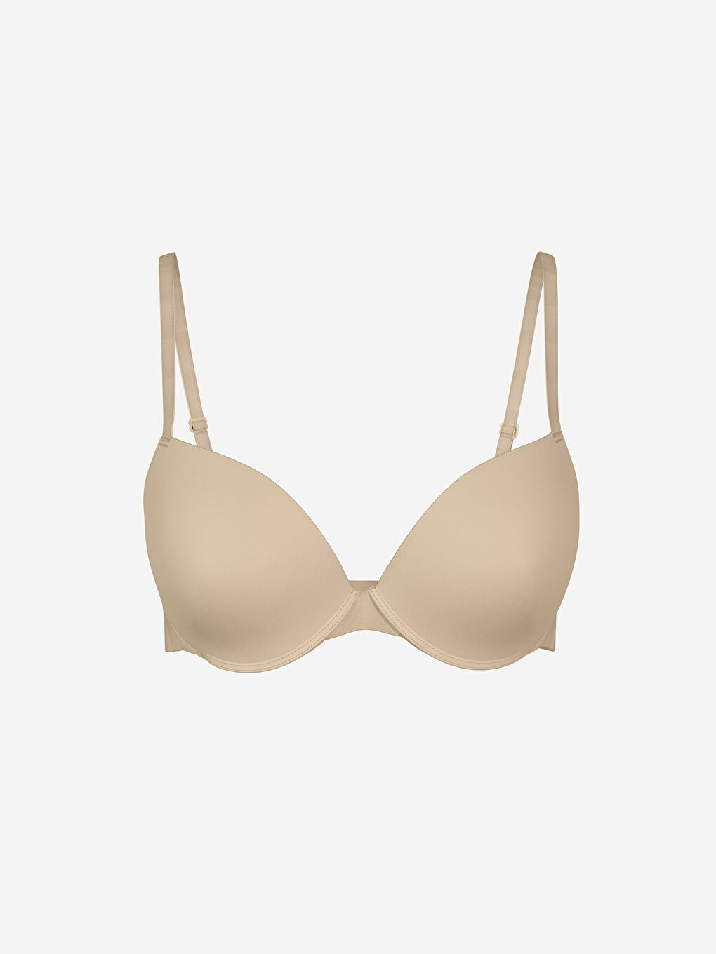 Pembe Balenli Yarım Dolgulu Tişört Sütyen-1