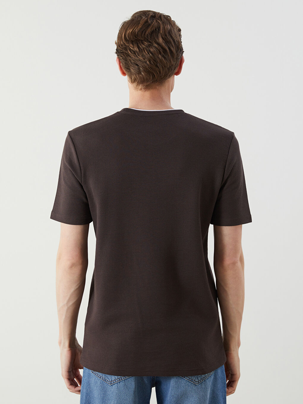 LCWAIKIKI Classic Crew Neck Plain Men's T-Shirt -S5JF99Z8-HNM