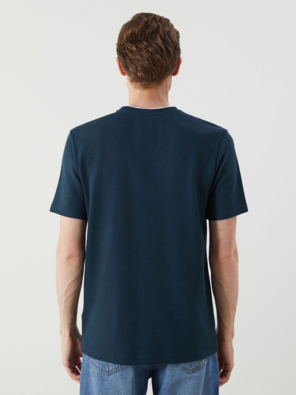 LCWAIKIKI Classic Crew Neck Plain Men's T-Shirt -S5JF99Z8-QT0