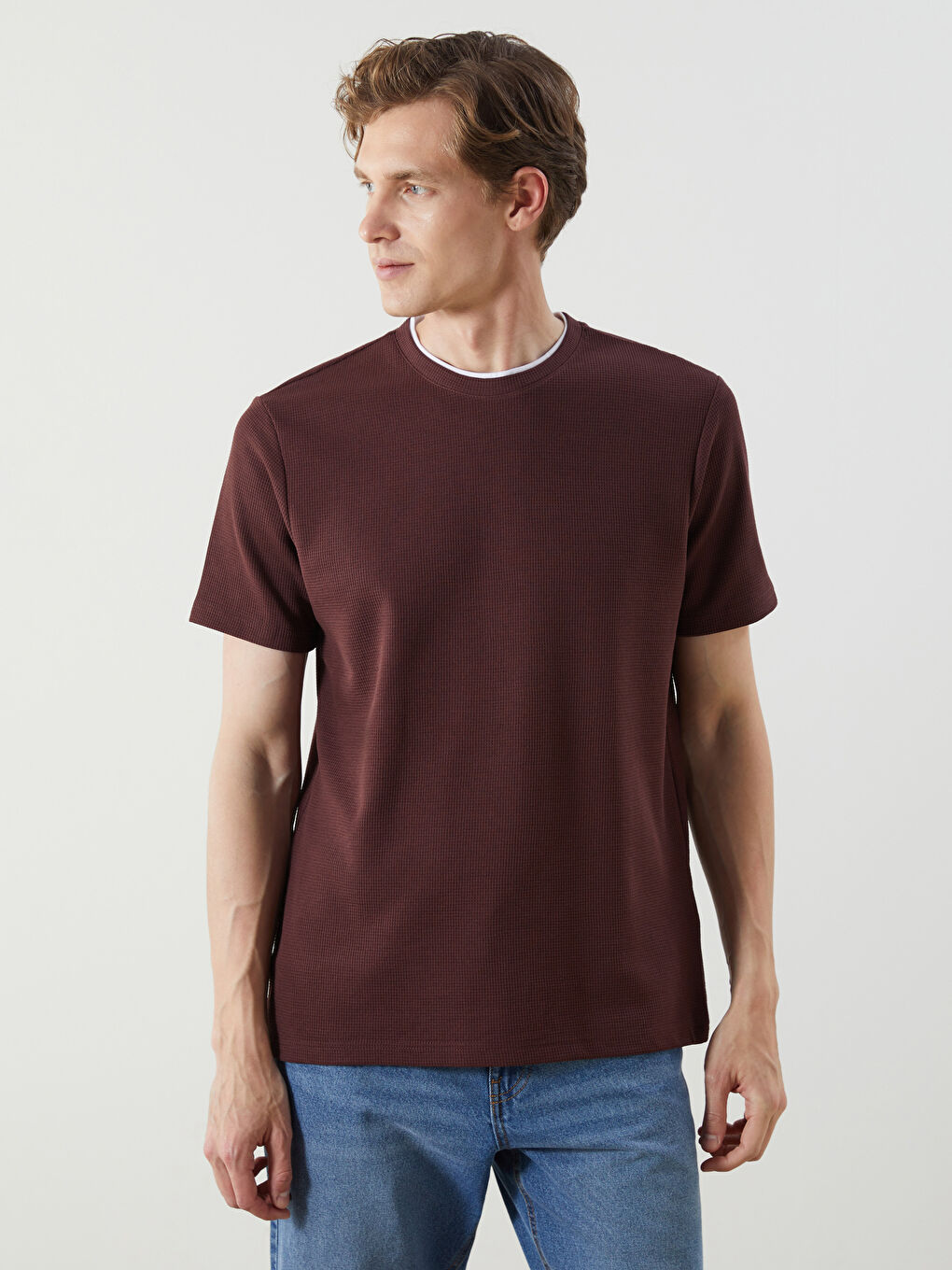 LCWAIKIKI Classic Crew Neck Plain Men's T-Shirt -S5JF99Z8-ZQ4