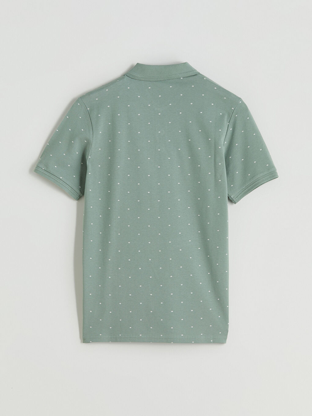 Polo Neck Patterned Pique Men's T-Shirt-5