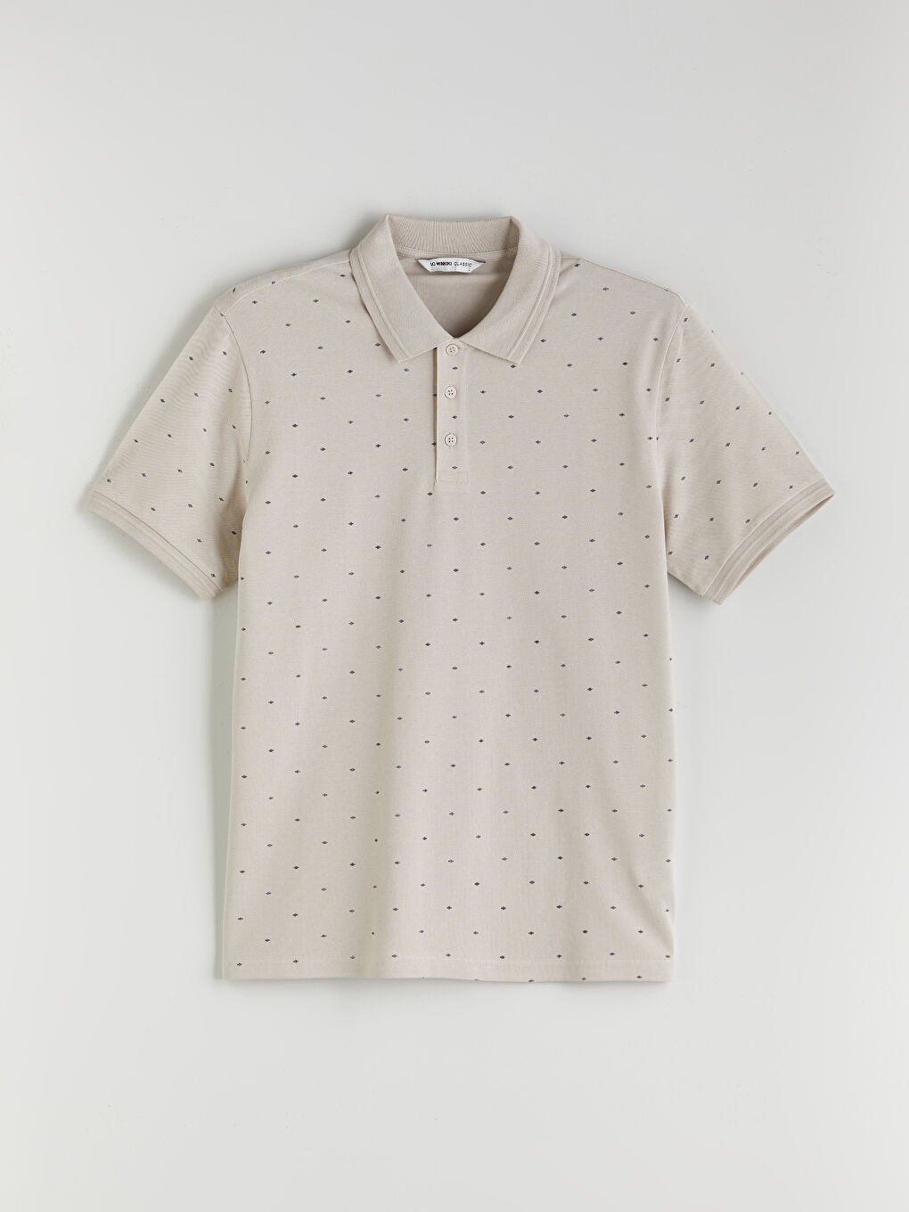 Polo Neck Patterned Pique Men's T-Shirt-4