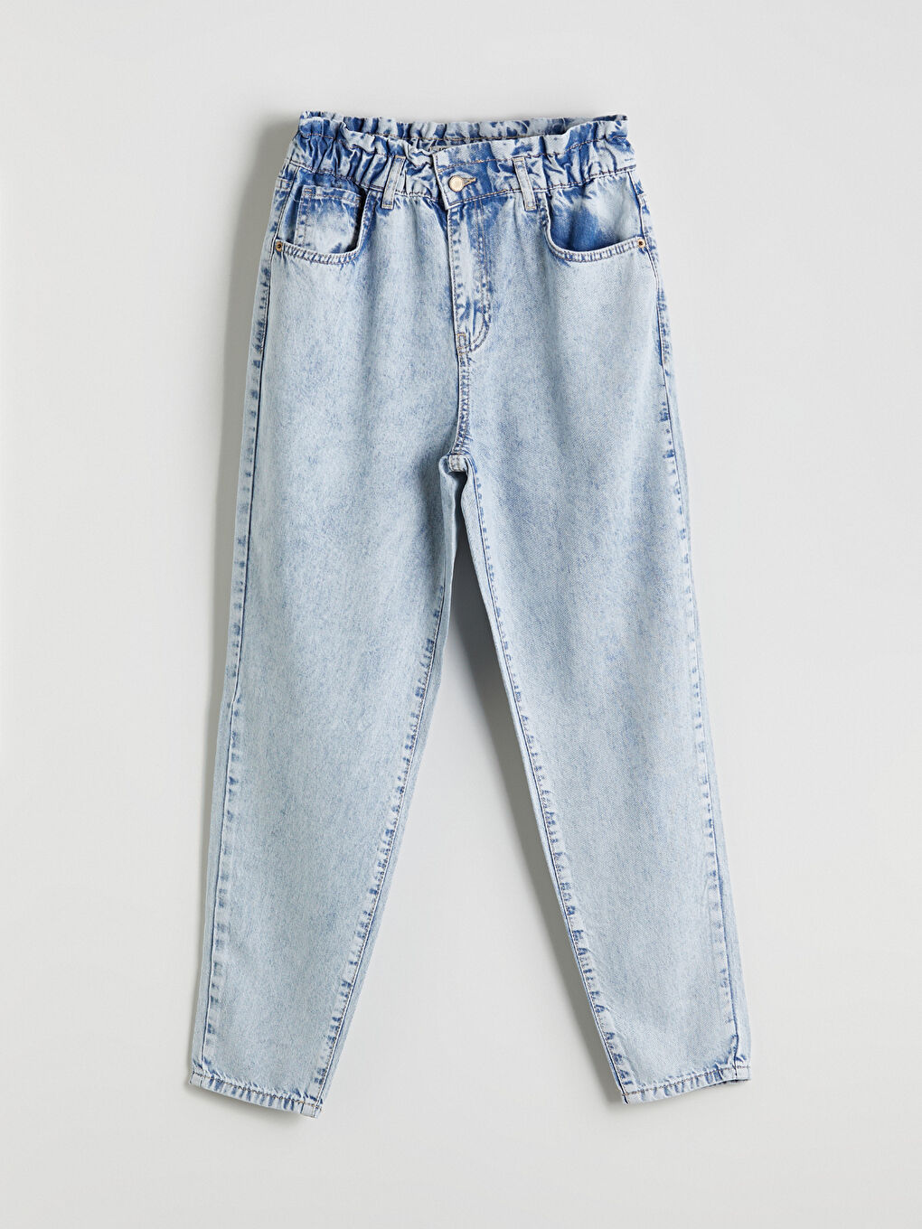 LCW Jeans Elasticated Waist Slouchy Fit Women's Jeans -S5JG06Z8-311