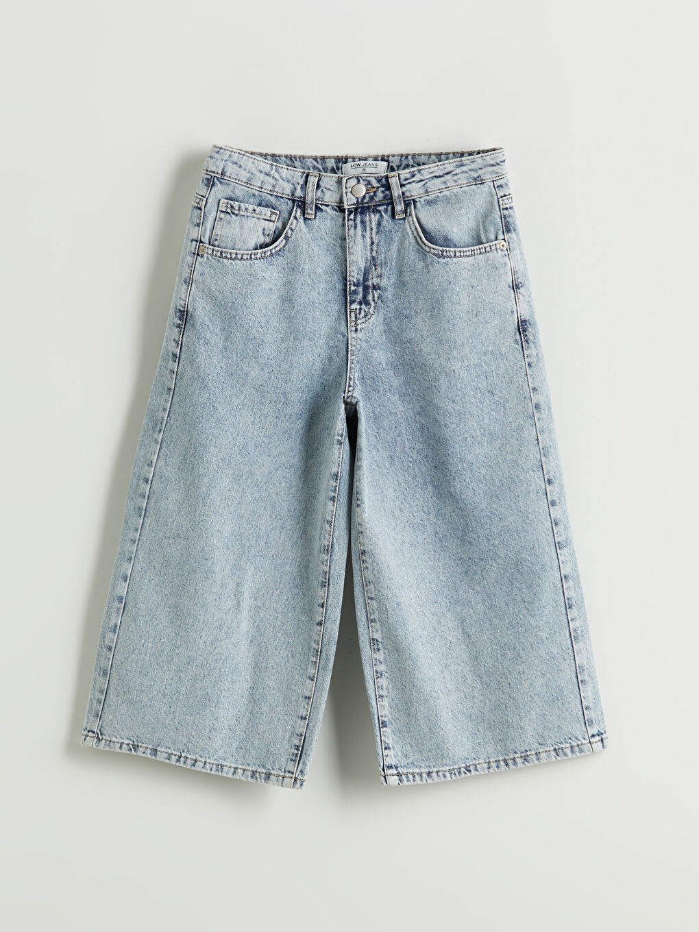 İndigo Standart Fit Kadın Jean Kapri-4