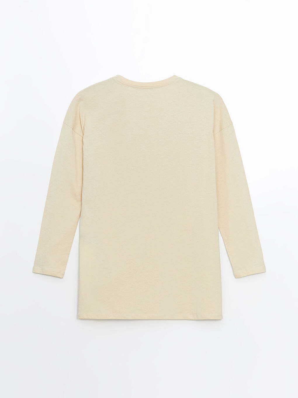 LCW ECO Bej Bisiklet Yaka Baskılı Kadın Tunik - 5