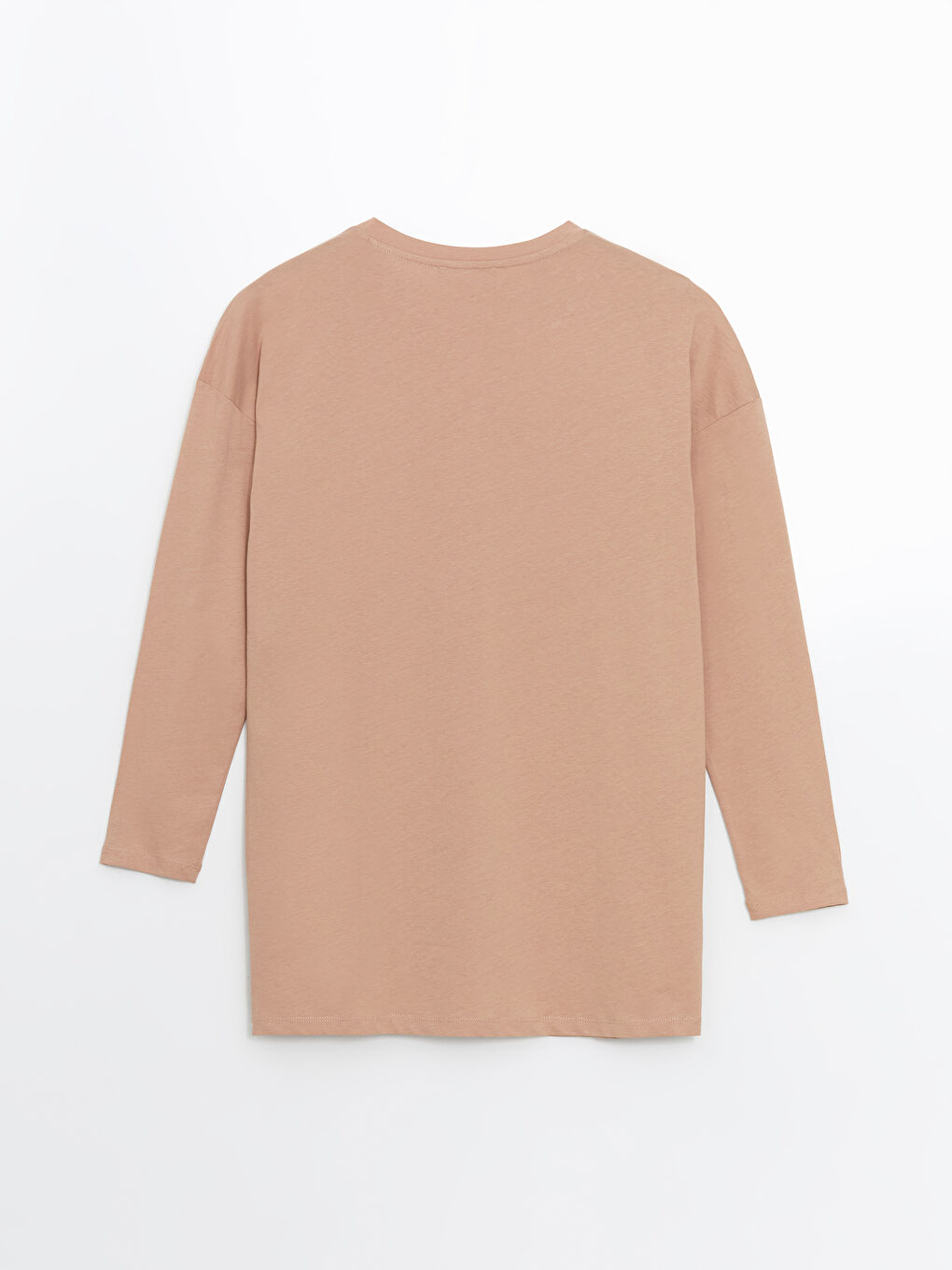 LCW ECO Kahverengi Bisiklet Yaka Baskılı Kadın Tunik - 5