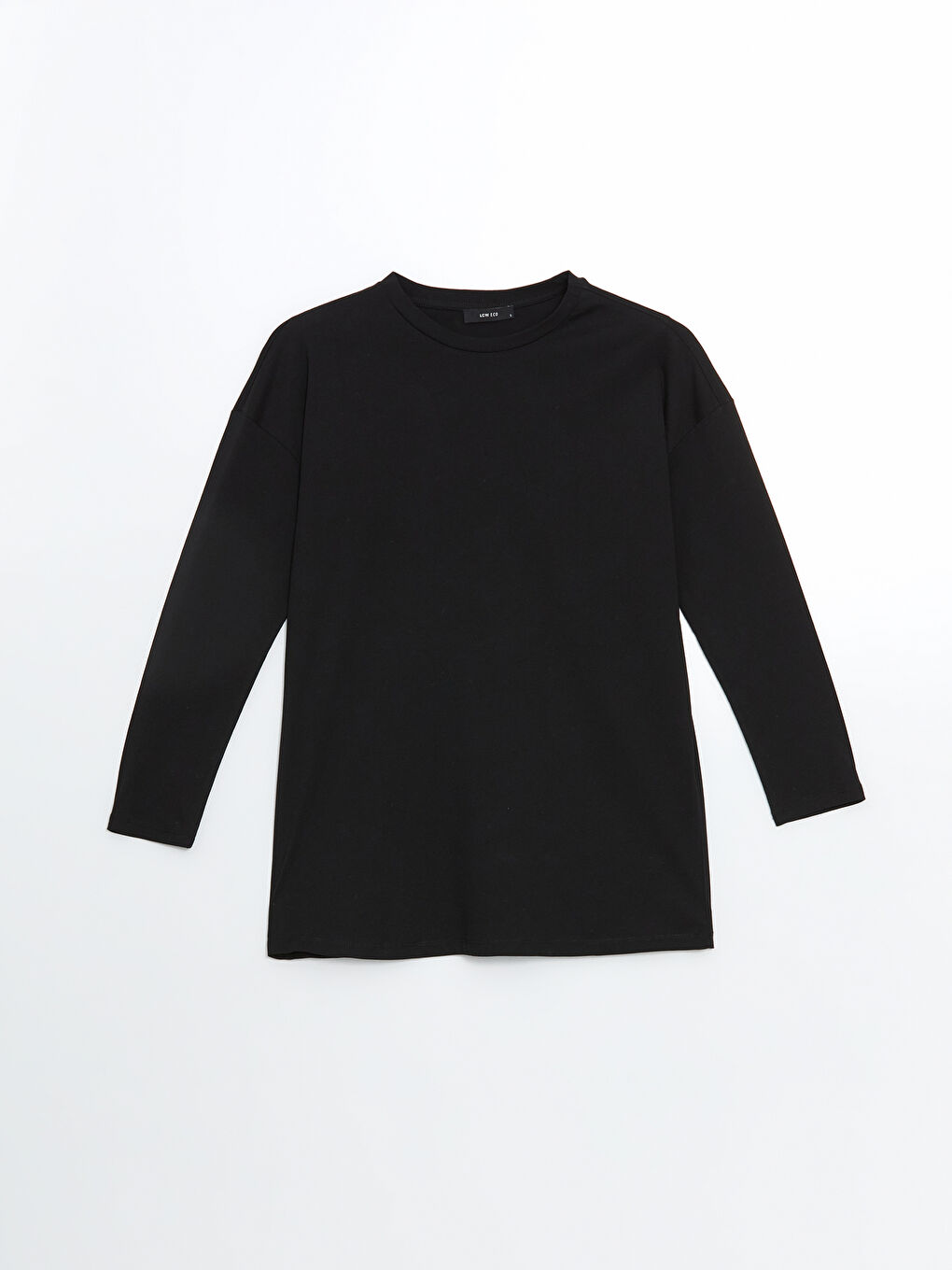 Siyah Bisiklet Yaka Kadın Tunik-4