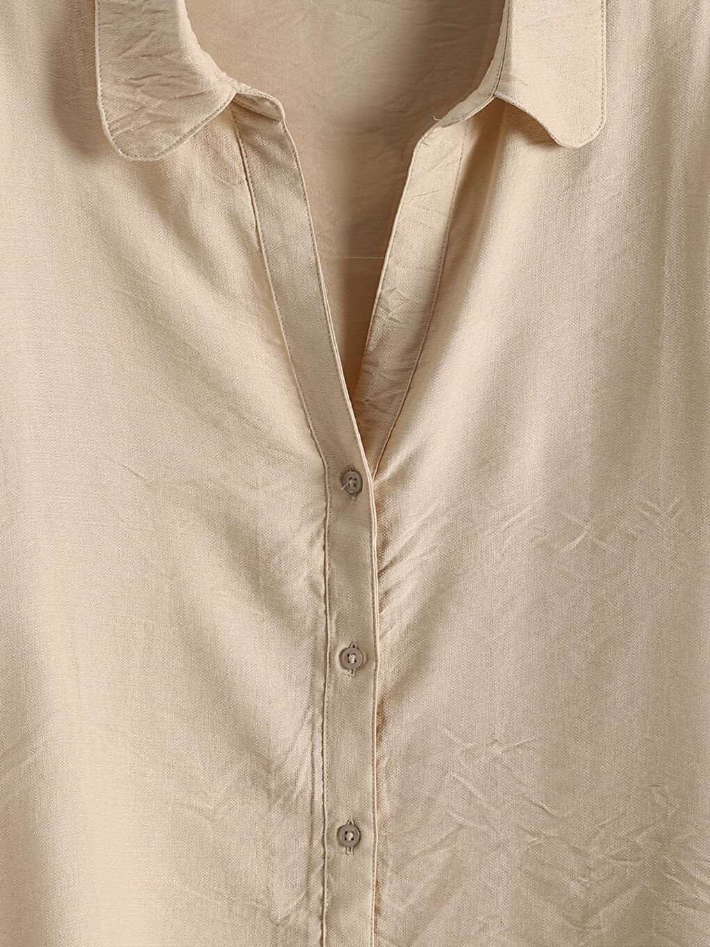 Plain Long Sleeve Dobby Women's Shirt-3