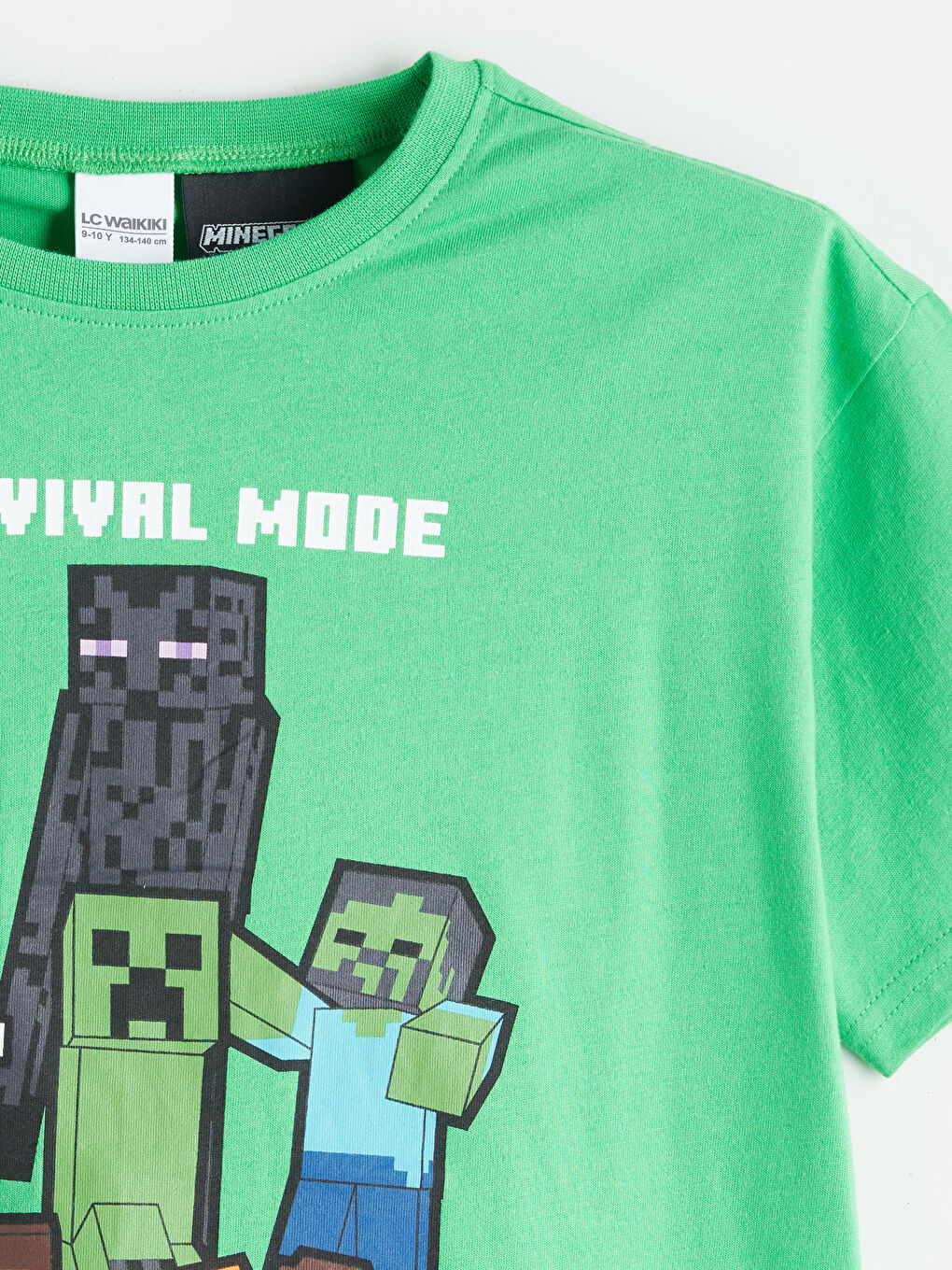Crew Neck Minecraft Printed Boys' Shorts Pyjama Set -S5JG65Z4-GBP