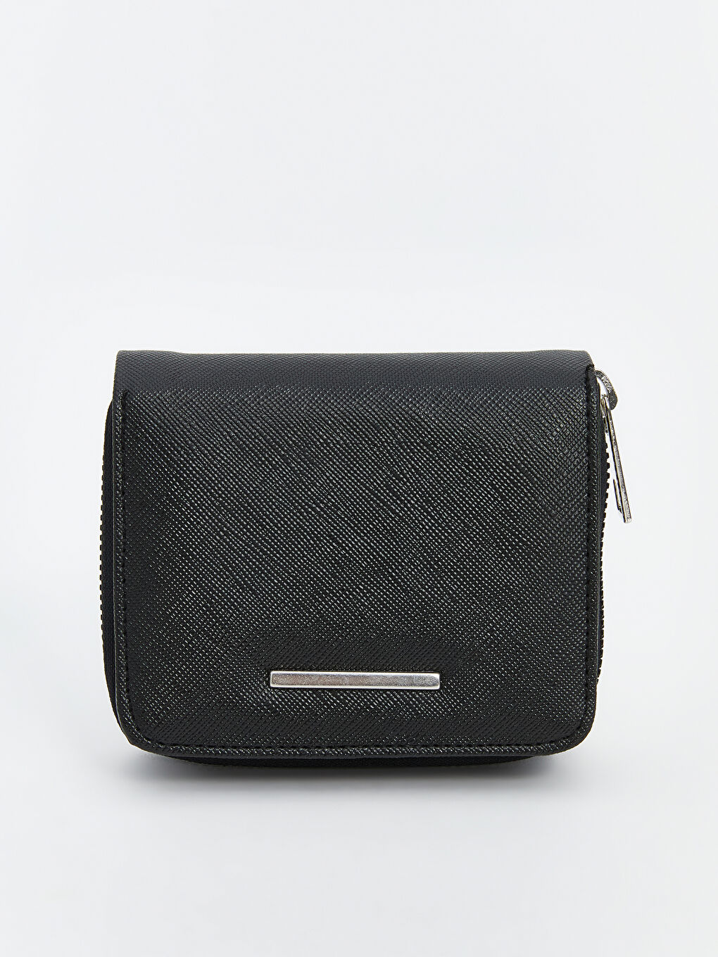 Siyah Deri Görünümlü Kadın Cüzdan