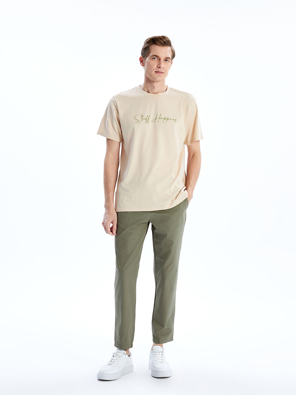 Standard Fit Men's Trousers -S5JH46Z8-YUL