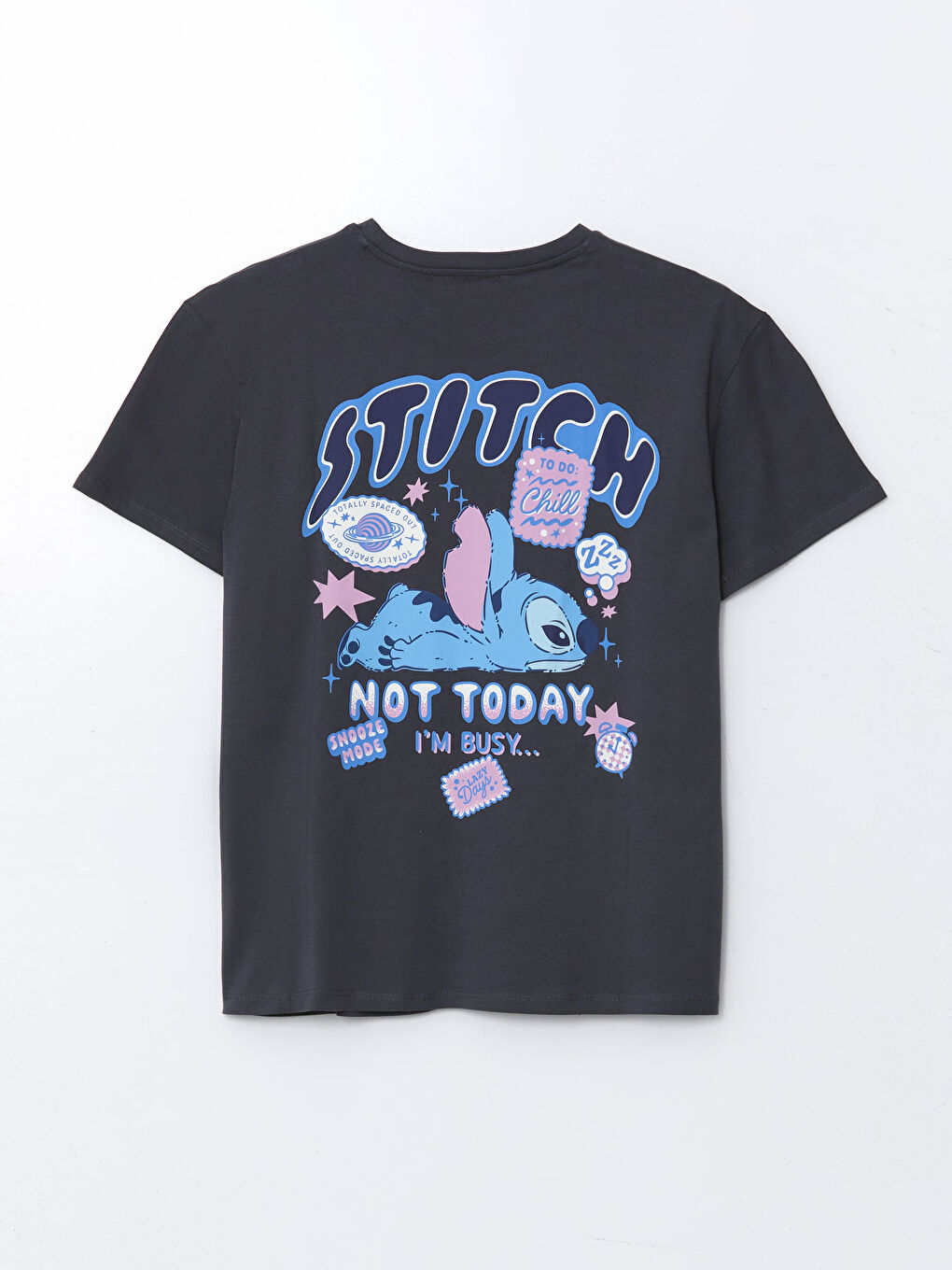 Ženska majica okruglog izreza sa otiskom Lilo & Stitch -S5JH73Z8-VDL