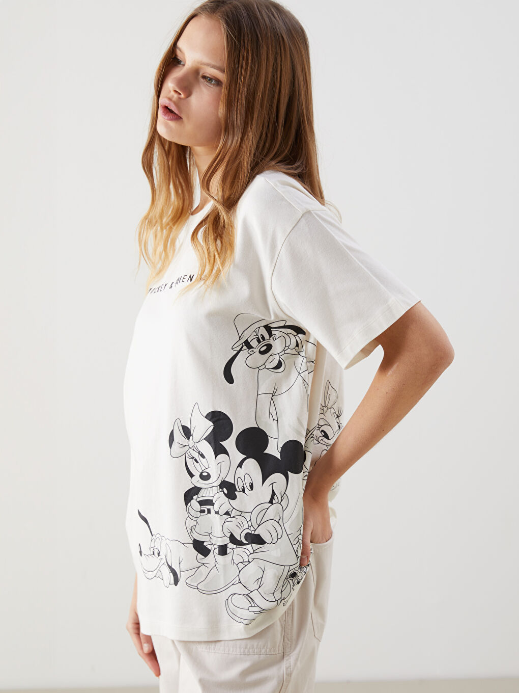 Mickey and Friends Printed Women's T-Shirt -S5JH74Z8-YMU