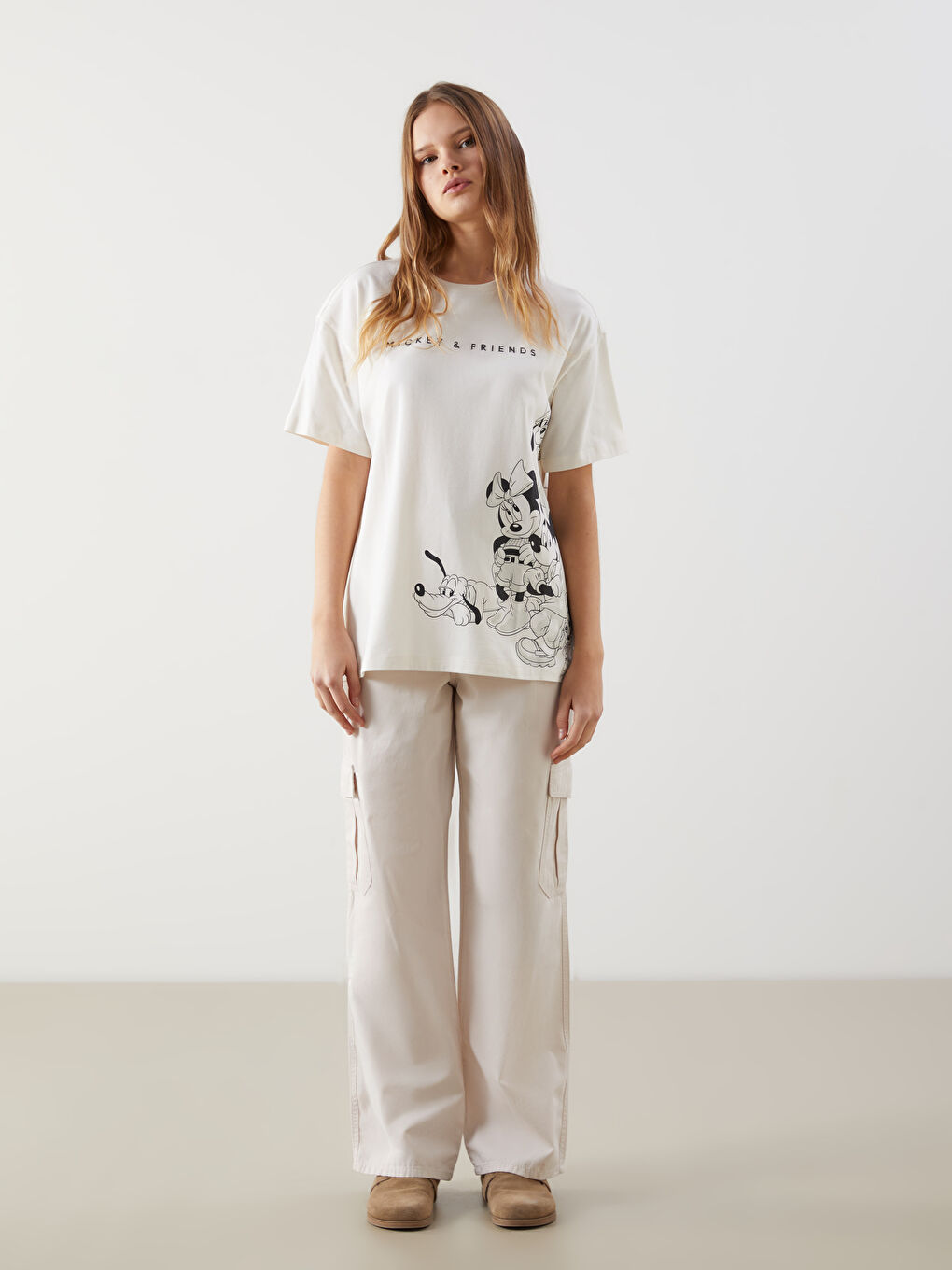 Mickey and Friends Printed Women's T-Shirt -S5JH74Z8-YMU