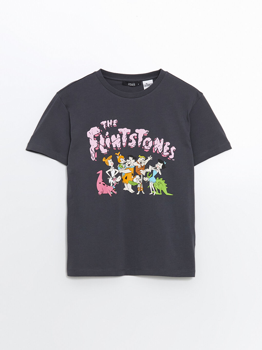 Crew Neck The Flintstones Printed Women's T-Shirt -S5JH78Z8-VDL