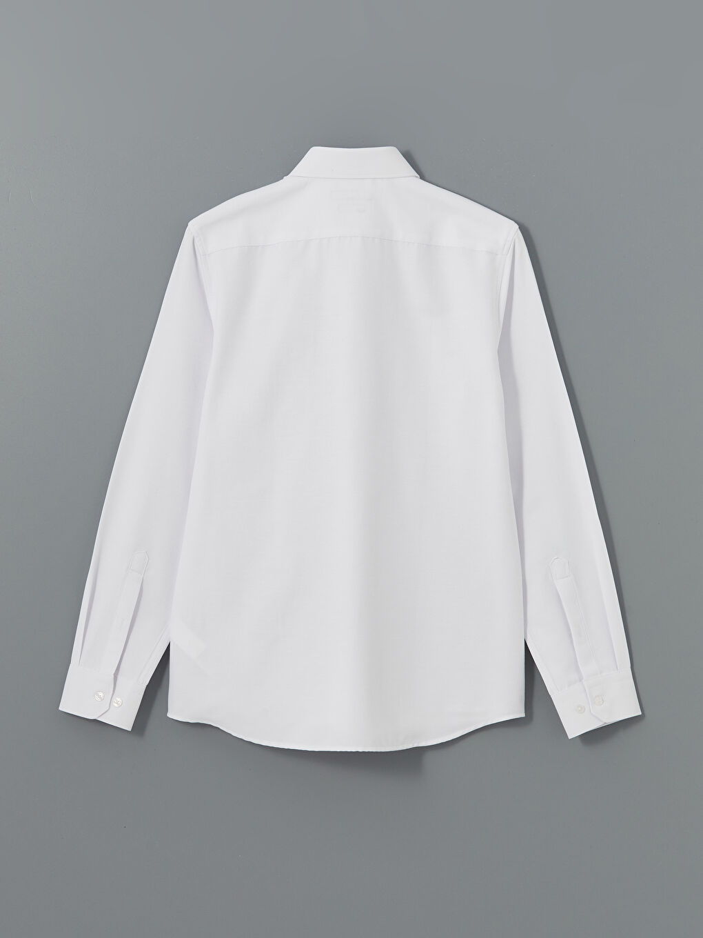 Slim Fit Long Sleeve Oxford Men's Shirt -W50806Z8-Q6K