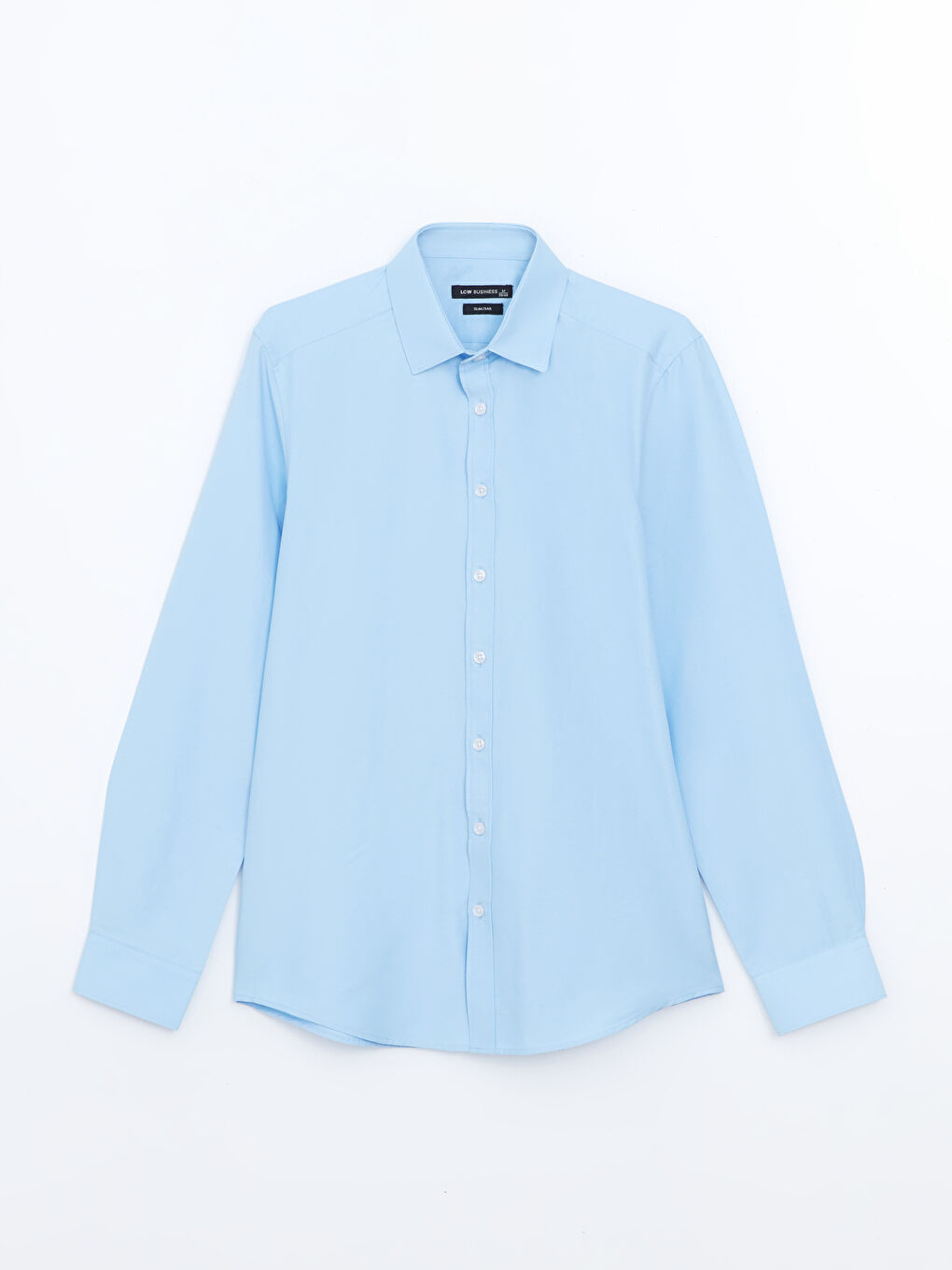 Slim Fit Long Sleeve Poplin Men's Shirt -W50808Z8-DLZ