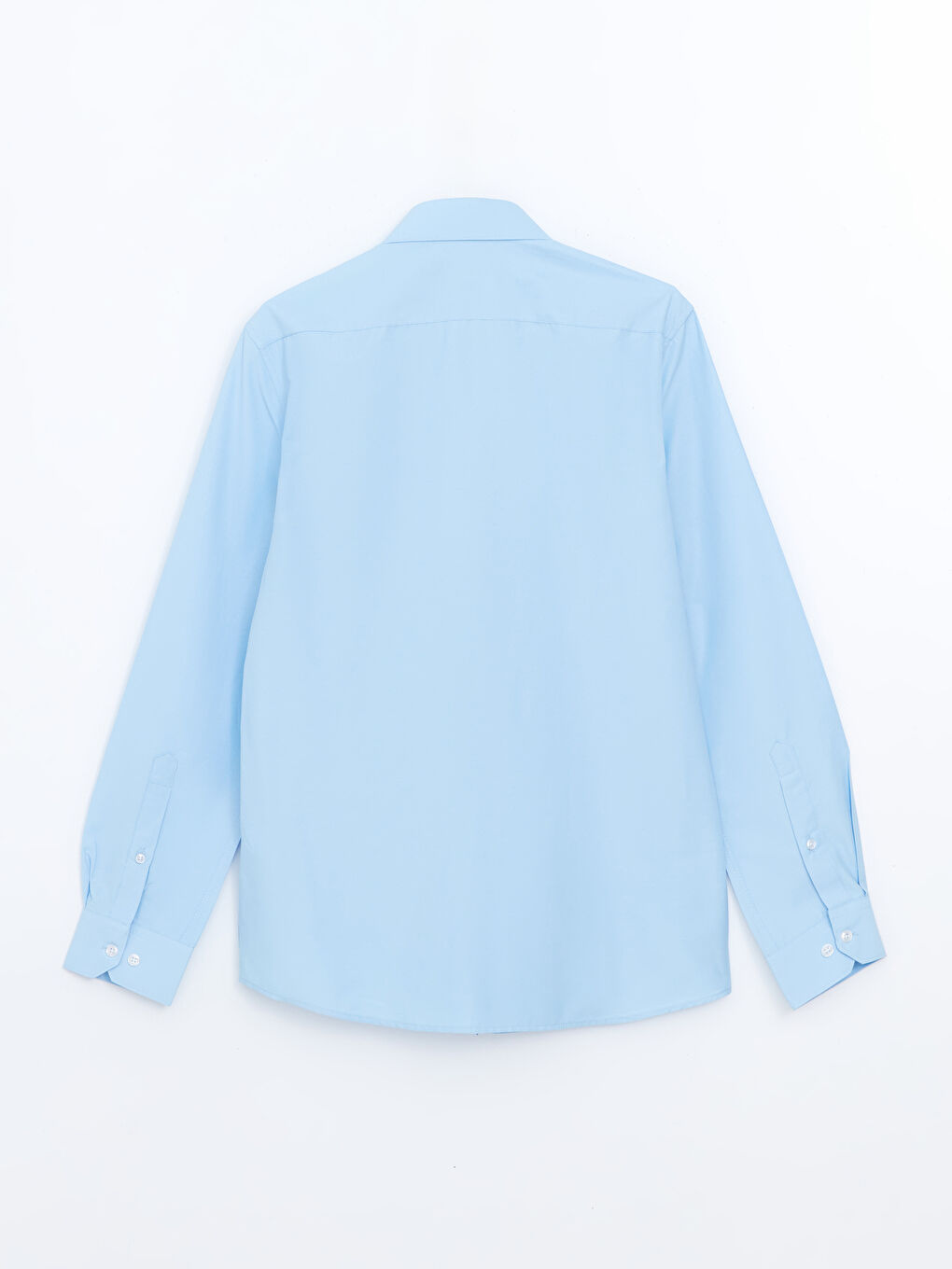 Slim Fit Long Sleeve Poplin Men's Shirt -W50808Z8-DLZ
