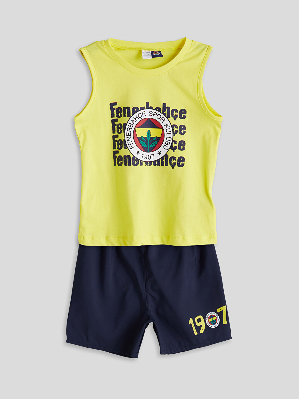 LCW Kids Fenerbahçe Printed Boys' T-Shirt and Swim Shorts 2 Pack -S5JH95Z1-VJY