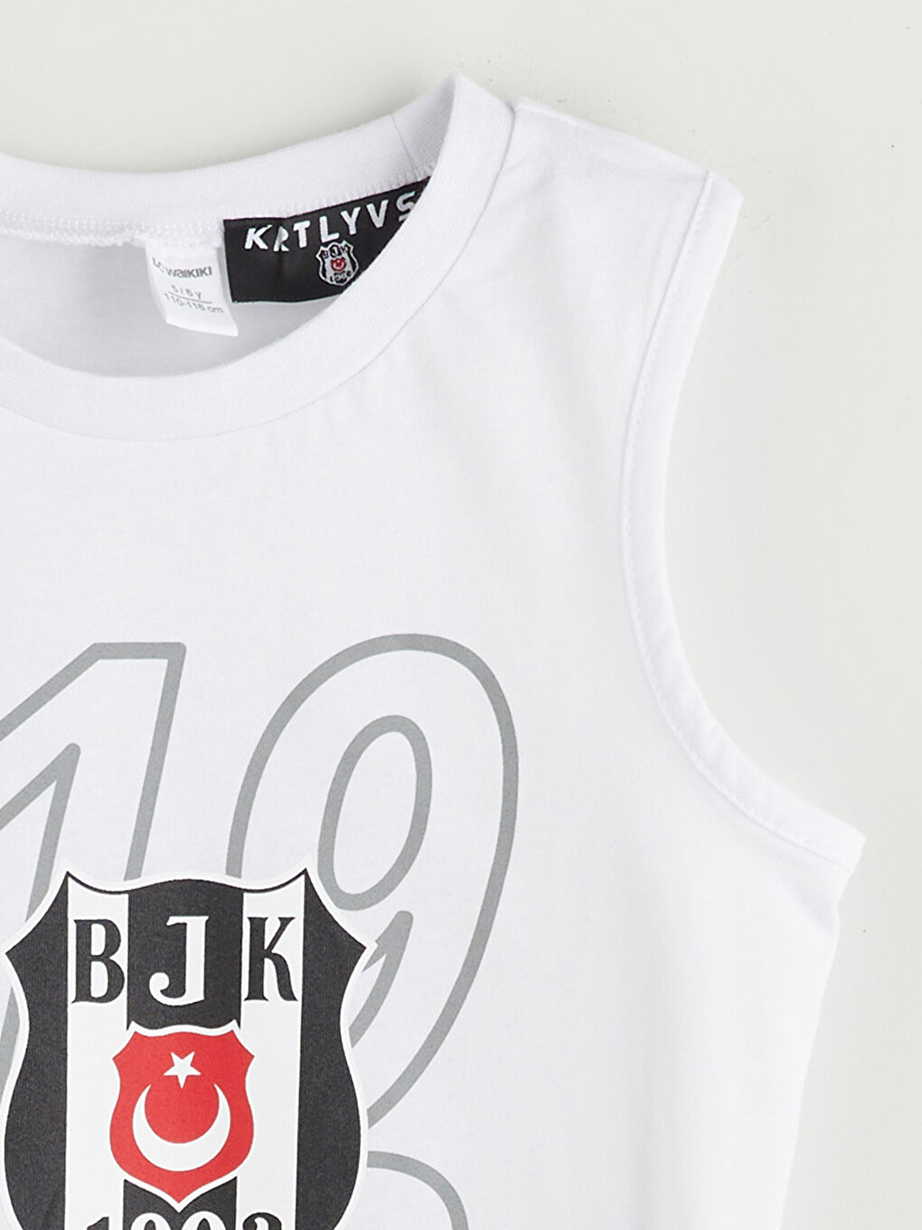 Beyaz Beşiktaş Baskılı Erkek Çocuk Mayo Takım-2