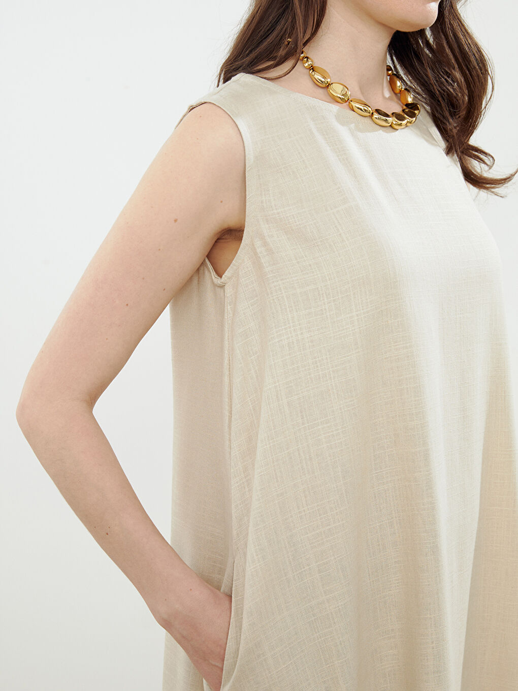 LCW Grace Woman BEIGE Dress -S5JI12Z8-QW6