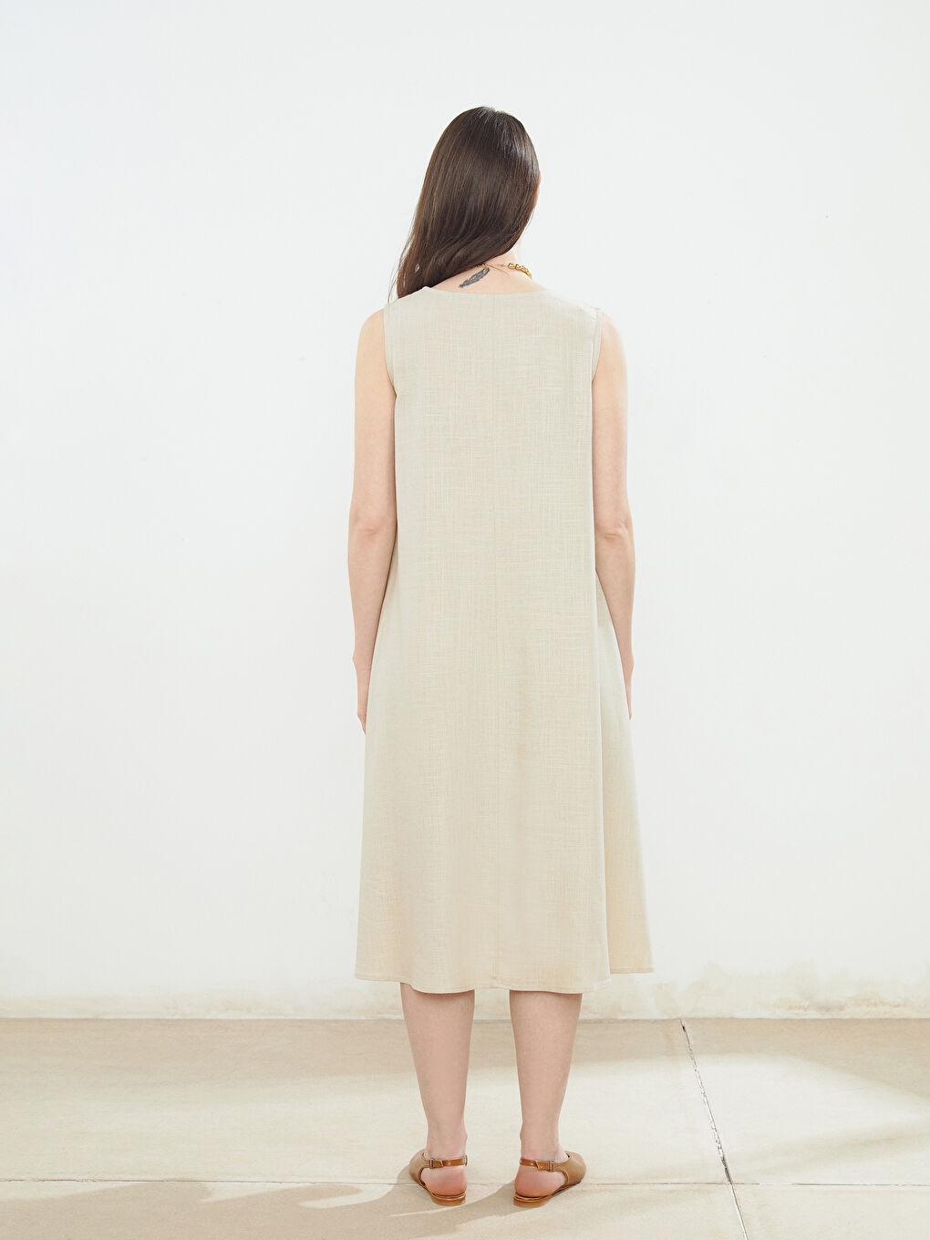 LCW Grace Woman BEIGE Dress -S5JI12Z8-QW6