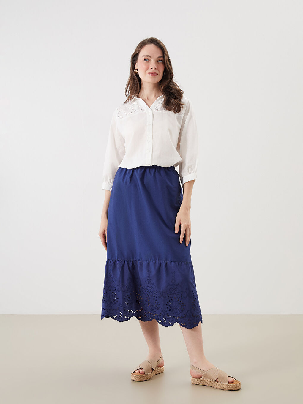 LCW Grace Woman NAVY Skirt -S5JI16Z8-HPN