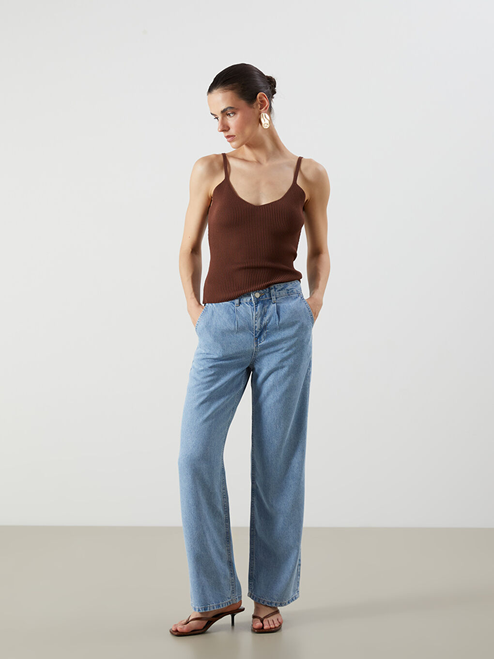LCW Jeans Wideleg Women's Jeans -S5JI19Z8-311