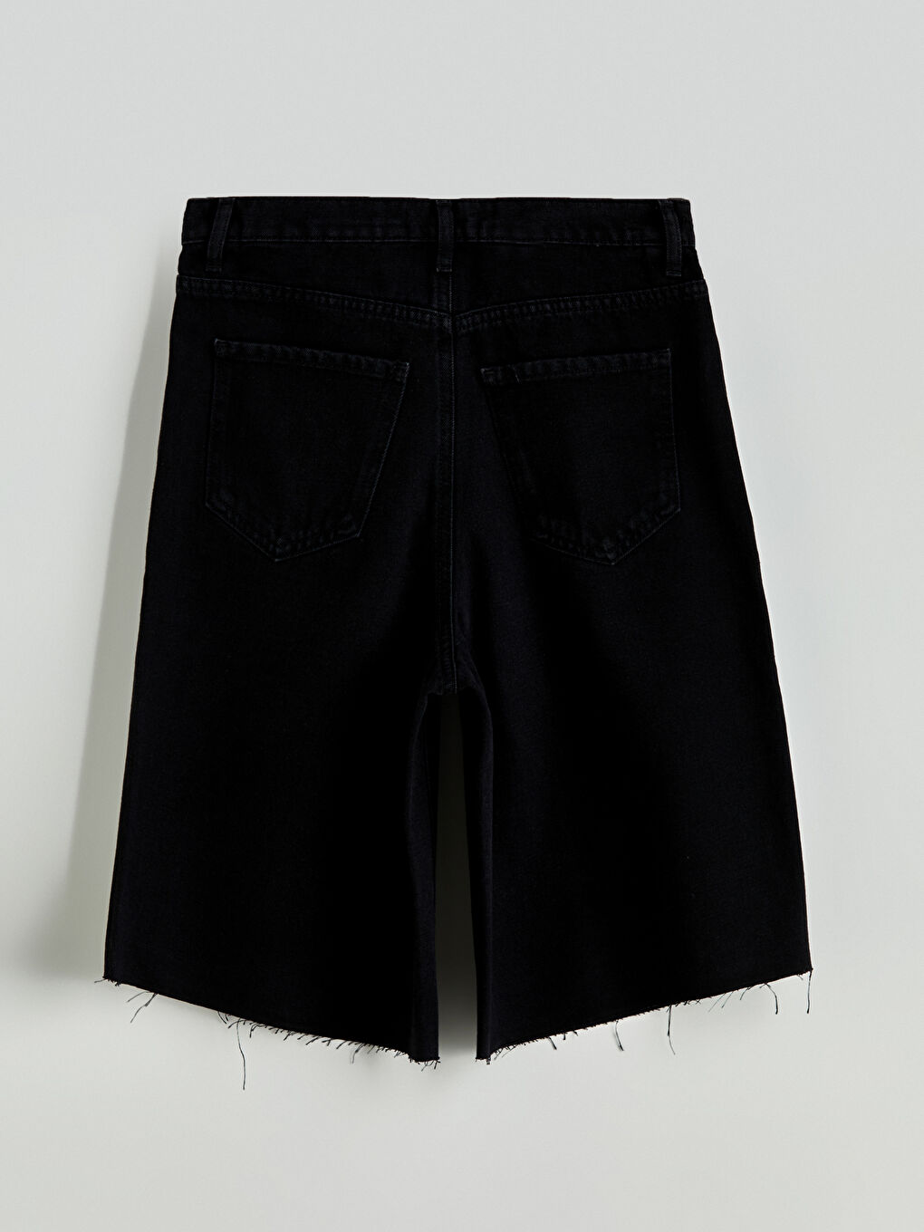 LCW Jeans Woman BLACK Denim Shorts -S5JI30Z8-327