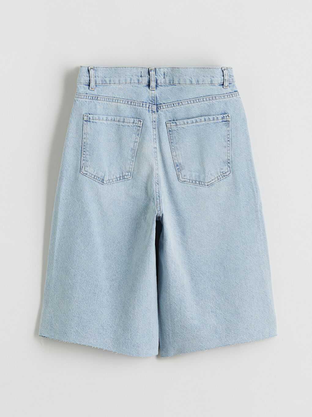 İndigo Bermuda Fit Kadın Jean Şortolon-5