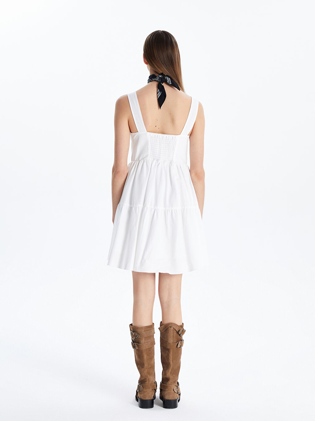Robe BLANC Femme-3