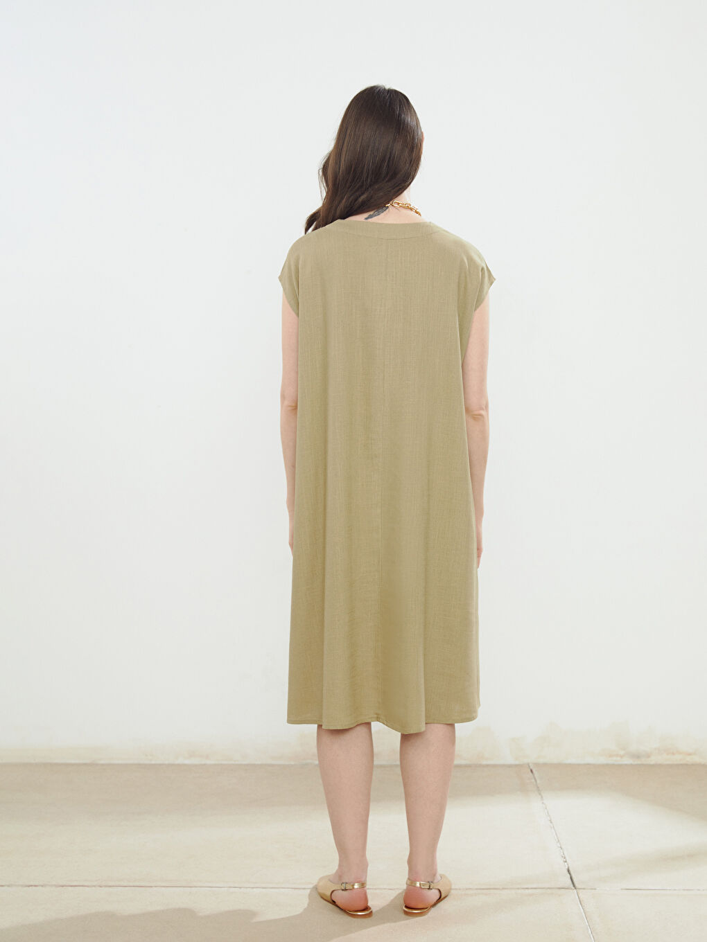 LCW Grace Woman GREEN Dress -S5JI91Z8-GC6