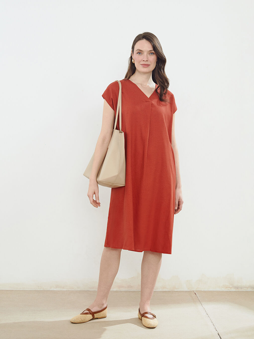 LCW Grace Woman ORANGE Dress -S5JI91Z8-GZH